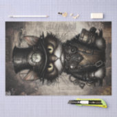 Steampunk Cat Tissuepapier (Craft)