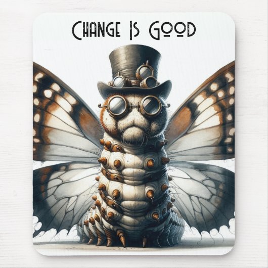 Steampunk Caterpillar Muismat (Voorkant)