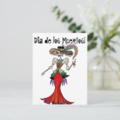 Steampunk Catrina / Carte Dia de los Muertos (Debout devant)