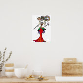 Steampunk Catrina, Dia de los Muertos poster (Keuken)