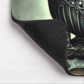 Steampunk  Cauldron en Magische Punten op Groen Muismat (Hoek)