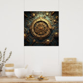 Steampunk Celestial Art Poster (Keuken)