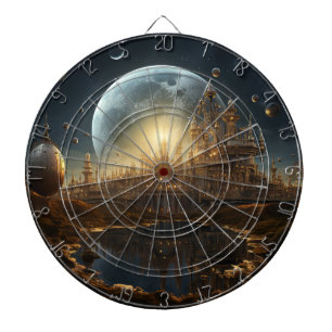 Steampunk Celestial Dartboard Dartbord
