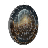 Steampunk Celestial Dartboard Dartbord (Voorkant Links)
