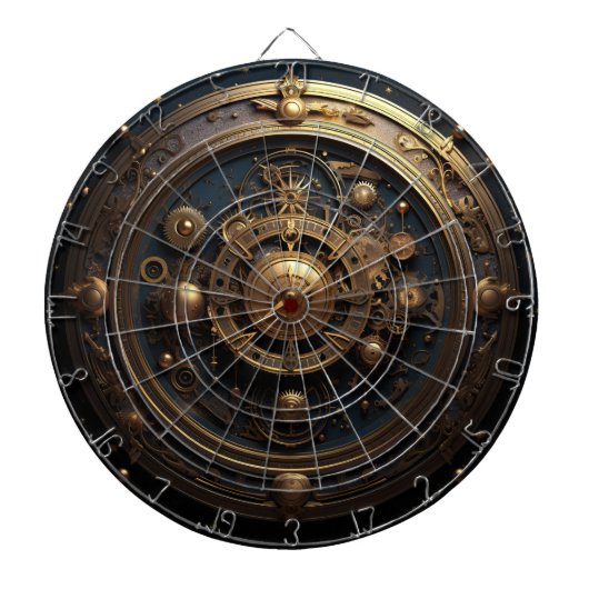 Steampunk Celestial Dartboard Dartbord (Voorkant)