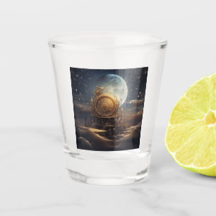 Steampunk Celestial Shot Glass Glas