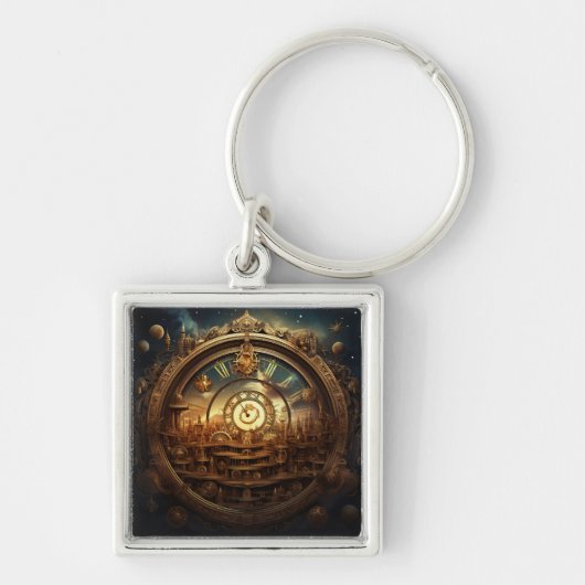 Steampunk Celestial Sleutelhanger (Voorkant)