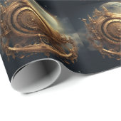 Steampunk Celestial Wrapping Paper Cadeaupapier (Rol Hoek)