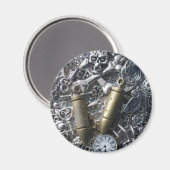 Steampunk charms magneet (Voorkant / Achterkant)