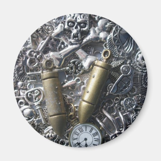 Steampunk charms magneet (Voorkant)