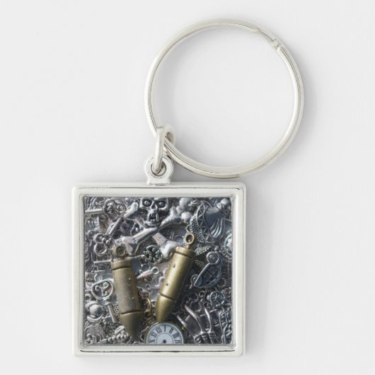 Steampunk charms sleutelhanger (Voorkant)