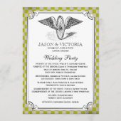 Steampunk Checkerboard Programmes de mariage (Devant)