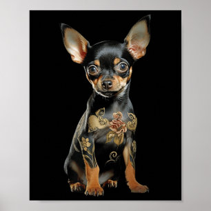 Steampunk Chihuahua Ink Tat Art Tattoo Artist Pupp Poster