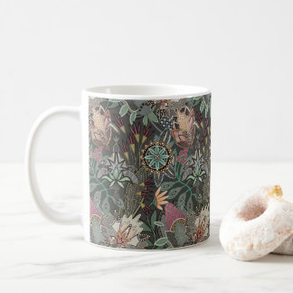 steampunk chintz grijs koffiemok