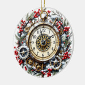 Steampunk Christmas Clock - Victorian Ornament (Links)