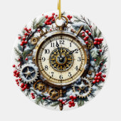 Steampunk Christmas Clock - Victorian Ornament (Achterkant)