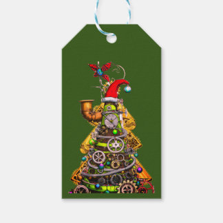 Steampunk Christmas Tree Cadeaulabel