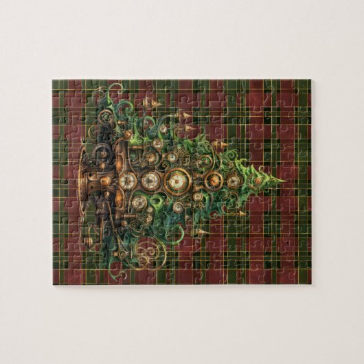 Steampunk Christmas Tree Puzzle (Horizontal)