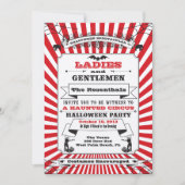 Steampunk Circus Halloween Party Invitation (Devant)