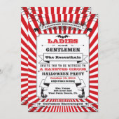 Steampunk Circus Halloween Party Invitation (Devant / Derrière)