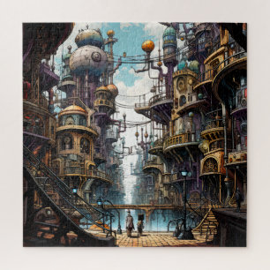 Steampunk City Appartementen Puzzel