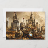 Steampunk City Bedankkaart (Voorkant)