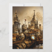 Steampunk City Bedankkaart (Achterkant)