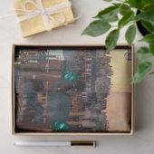 Steampunk City bouwt 20x30 loskoppeling Tissuepapier (Geschenk)
