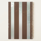 Steampunk Clock and Turquoise Roses on Striped (Dos)