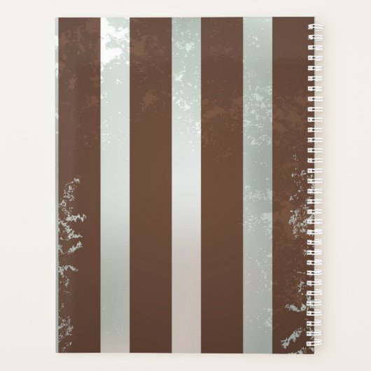 Steampunk Clock and Turquoise Roses on Striped (Dos)