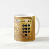 Steampunk clock coffee mug (Devant droit)