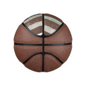 Steampunk Clock- en Turquoise-Rozen op gestreept Basketbal (Rechts)