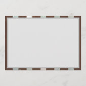 Steampunk Clock- en Turquoise-Rozen op gestreept Programma (Achterkant)