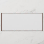 Steampunk Clock- en Turquoise-Rozen op gestreept Programma (Achterkant)