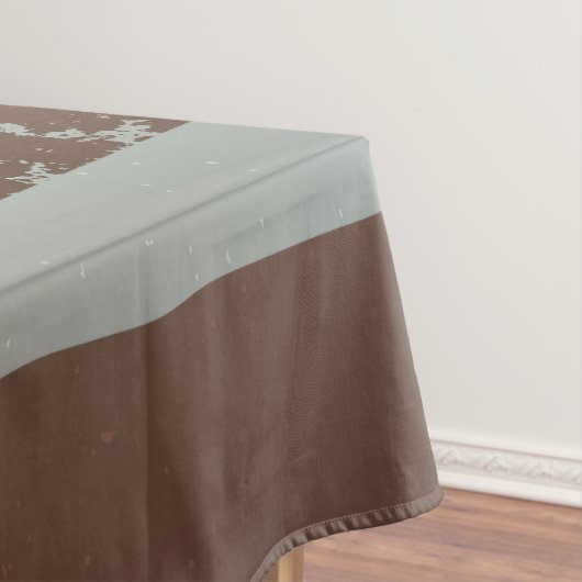 Steampunk Clock- en Turquoise-Rozen op gestreept Tafelkleed (Voorbeeld)