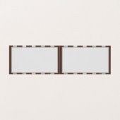 Steampunk Clock- en Turquoise-Rozen op gestreept Visitekaartjes (Binnenkant ongevouwen)