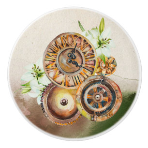 Steampunk Clock Gears    toren Keramische Knop