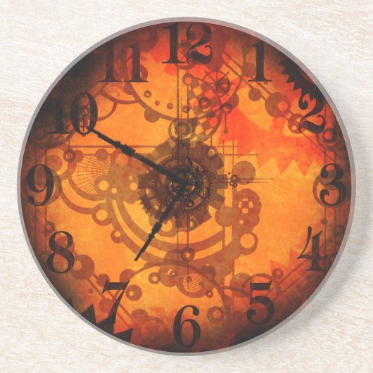 Steampunk Clock Onderzetter (Voorkant)