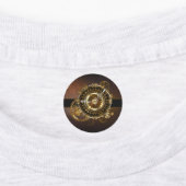 Steampunk clock with antique gears labels (Aangebracht)