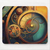 Steampunk Clockwork Abstract Design Muismat (Voorkant)