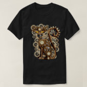 Steampunk  Clockwork Cat T-shirt (Design voorkant)