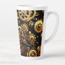 Steampunk Clockwork Gears 1004 Latte Mok