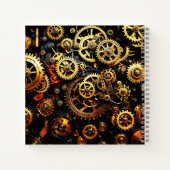 Steampunk Clockwork Gears 1004 Notitieboek (Achterkant)