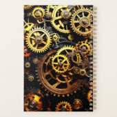 Steampunk Clockwork Gears 1004 Planner (Achterkant)