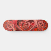 steampunk clockwork heart skateboard (Horz)