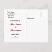 Steampunk Cogs-ballon Opslaan Datum Aankondigingskaart (Achterkant)