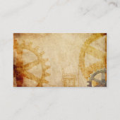 Steampunk Cogs en Gears Visitekaartje (Achterkant)