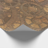 Steampunk Cogs Wrapping Paper Cadeaupapier (Hoek)