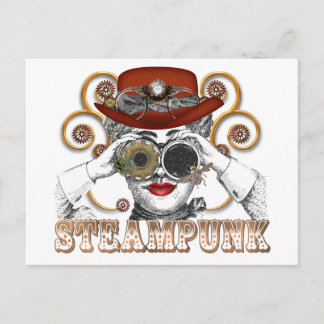steampunk collage briefkaart