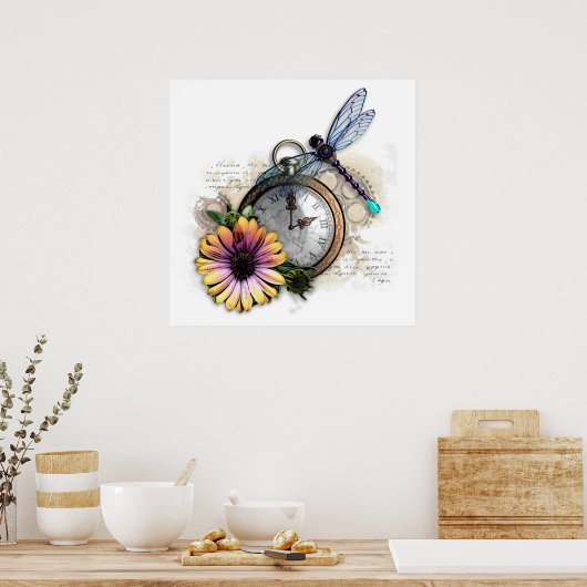 Steampunk Collage Poster (Keuken)